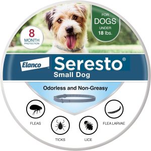 Seresto Small Dog Vet-Recommended Flea & Tick Treatment & Prevention Collar for Dogs Under 18 lbs. | 8 Months Protection