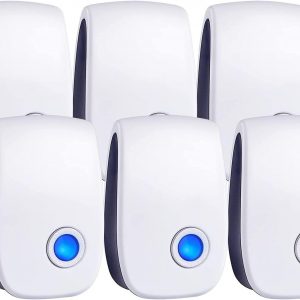 Ultrasonic Pest Control Repeller Plug-in Ultrasonic Repellent for Mice, Mouse, Mosquito, Insect, Spider, Bug, Ant, Cockroach, Rodents & Rats Indoor Use Repeller 6 Packs