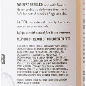 Skout’s Honor Probiotic Pet Shampoo + Conditioner (Fragrance-Free) for a Healthier Skin and Coat