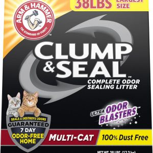 Arm & Hammer Clump & Seal Litter, Multi-Cat Litter 38 lb.