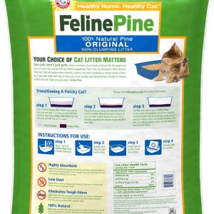 Feline Pine Original Cat Litter 40LB, Blacks & Grays (643004)